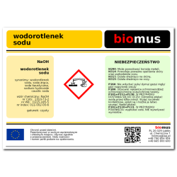 BIOMUS WODOROTLENEK SODU soda kaustyczna 5 kg