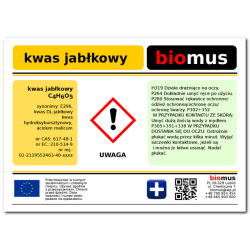 Kwas Jabłkowy (DL) czysty min. 99% 1kg Biomus