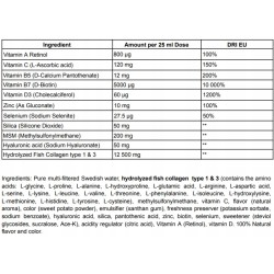 SWEDISH NUTRA COLLAGEN GOLD RETINOL KOLAGEN RYBI 12 500 MG + RETINOL