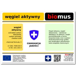 Węgiel aktywny pylisty w proszku 250 g Biomus