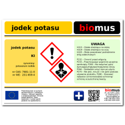 BIOMUS Jod Krystaliczny 100g + Jodek potasu 250g