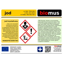 BIOMUS Jod Krystaliczny 100g + Jodek potasu 250g