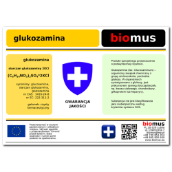 Biomus - GLUKOZAMINA SIARCZAN CZYSTY 500g GRATIS