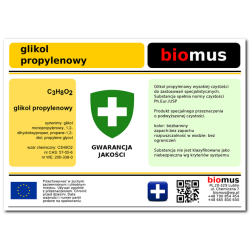 GLIKOL PROPYLENOWY CZYSTY 99,9% BIOMUS 1L