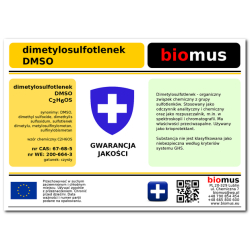 Biomus DMSO Dimetylosulfotlenek Czysty 1000ml 1l