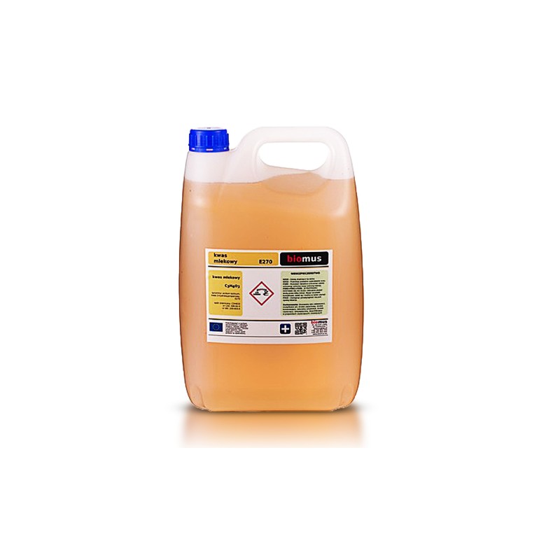 BIOMUS KWAS MLEKOWY czysty spożywczy 80% 5000ml