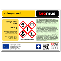 BIOMUS MMS CHLORYN SODU Czysty 25-28% 250ml + GRAT