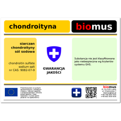 Biomus GLUKOZAMINA 100g CHONDROITYNA 50g MSM 100g