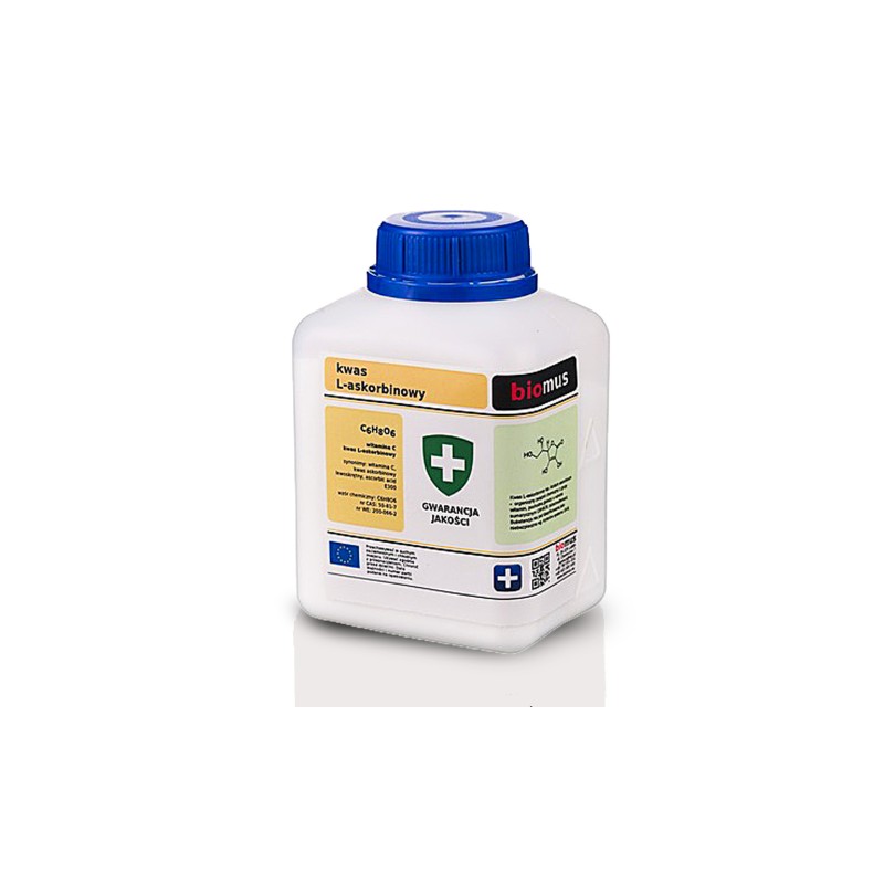 Kwas L-askorbinowy Witamina C 500g 99,9% biomus