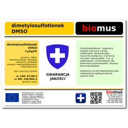 BIOMUS DMSO Dimetylosulfotlenek Czysty 500ml +grat