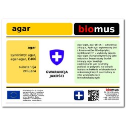 Agar Żelatyna Naturalna 250g Biomus agar