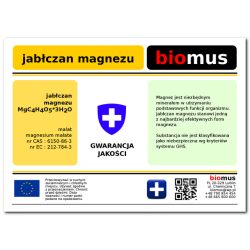 biomus Jabłczan Magnezu 500gr Malat + gratis