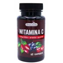 Witamina C DZIKA RÓŻA ARONIA ACEROLA SKOCZYLAS 60k