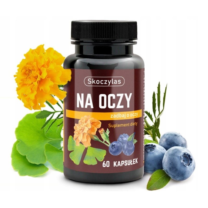 Na oczy Ginkgo Biloba SKOCZYLAS 60 kaps Luteina