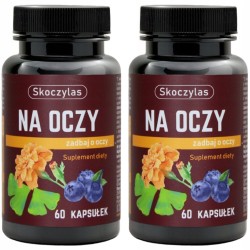 Na oczy Ginkgo Biloba SKOCZYLAS 60 kaps Luteina