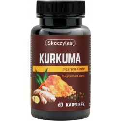 Skoczylas KURKUMA, Piperyna, Imbir, Kwercetyna 60k