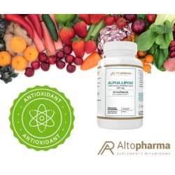 Altopharma KWAS ALFA LIPONOWY 600mg VEGE MEGA DAWKA 60kaps