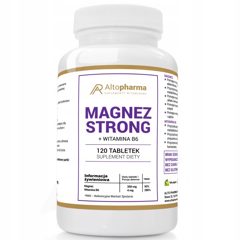 ALTOPHARMA MAGNEZ STRONG + WITAMINA B6 120 t