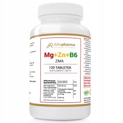 ALTO PHARMA Magnez+Cynk+B6 ZMA 120 tabletek