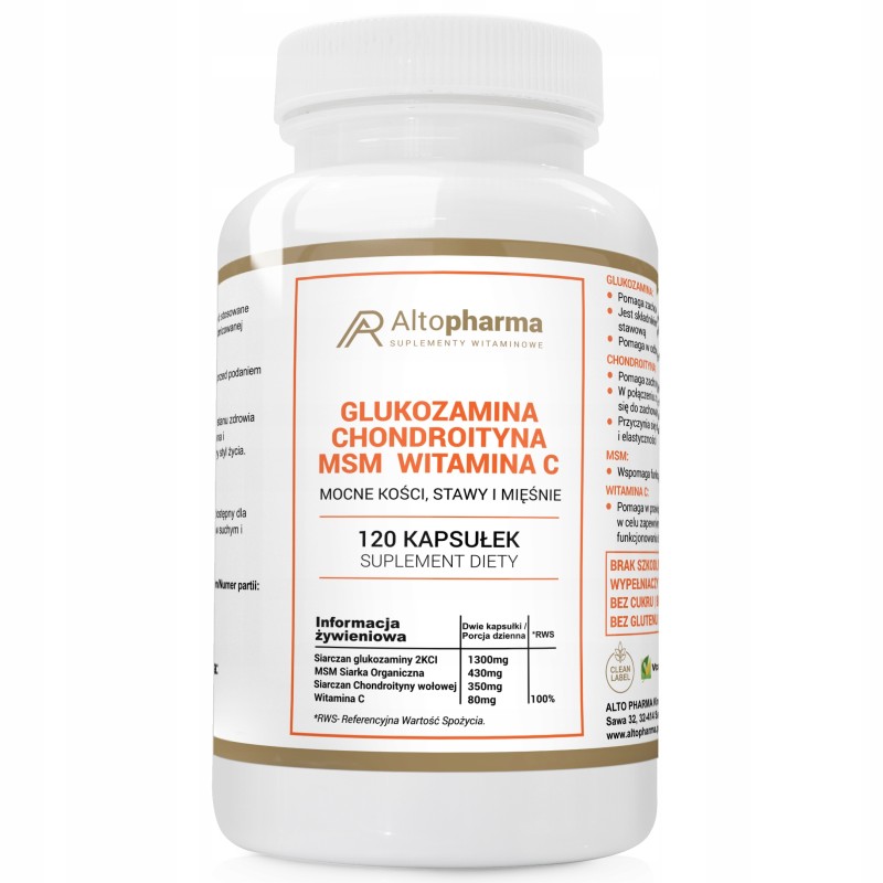 ALTO PHARMA GLUKOZAMINA CHONDROITYNA MSM C 120 k