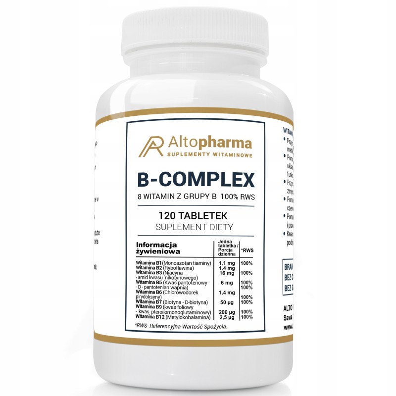 ALTO PHARMA WITAMINA B COMPLEX 100% RWS 120 t