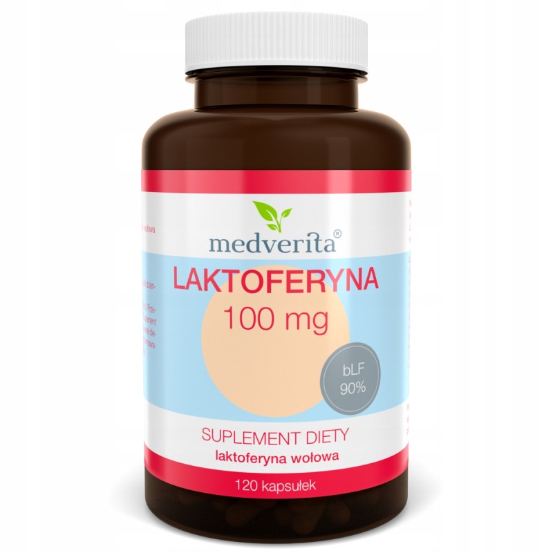 Medverita Laktoferyna 90% 100Mg 120Kaps Blf Z Mleka