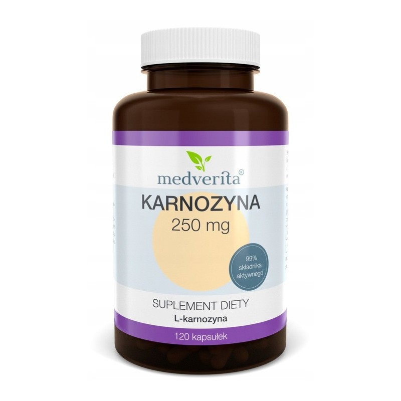 MEDVERITA KARNOZYNA 250 mg L-karnozyna 99% 120k