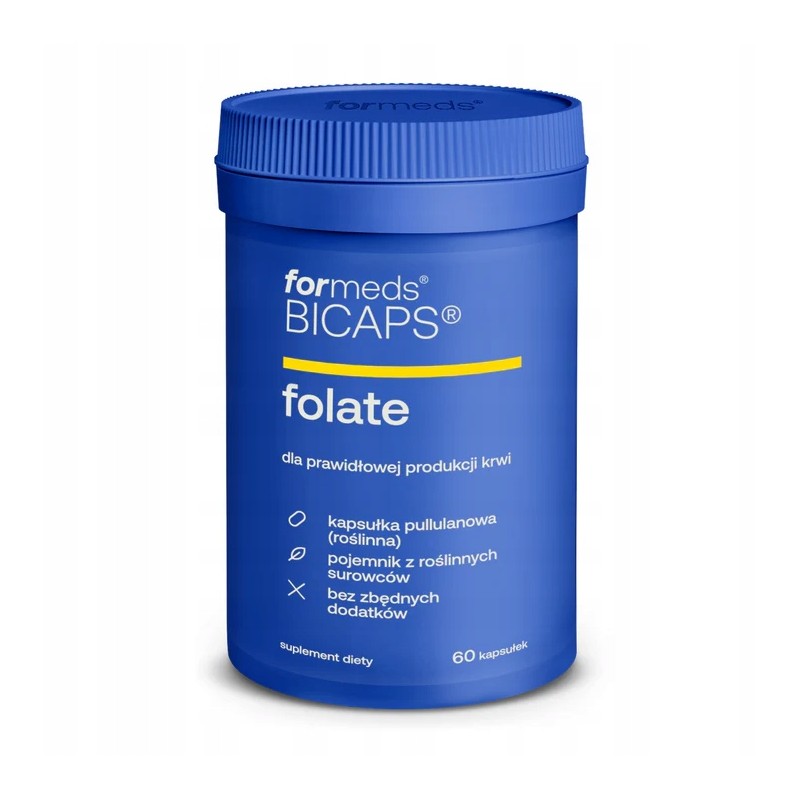 BICAPS FOLATE czerwone krwinki ForMeds foliany 60k