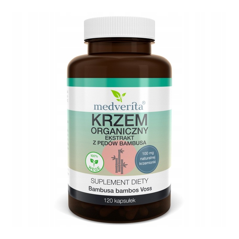 MEDVERITA KRZEM ORGANICZNY 100mg z p. bambusa 120k