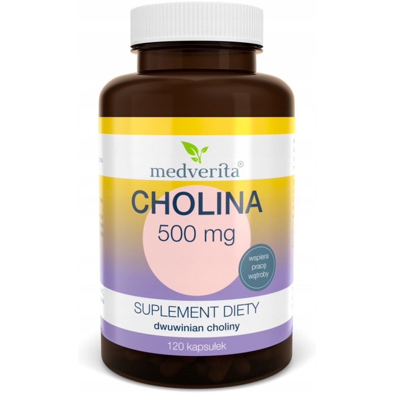 MEDVERITA CHOLINA 500 mg 120 kaps | WITAMINA B4