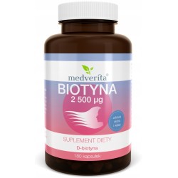 MEDVERITA BIOTYNA 2500 µg 180k | Witamina B7 H