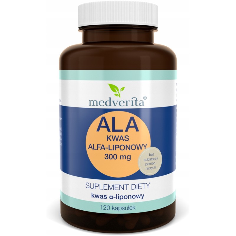 MEDVERITA ALA KWAS ALFA-LIPONOWY 300mg 120 kaps